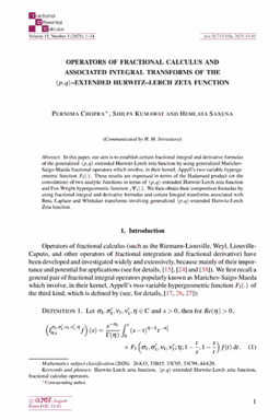 First article page