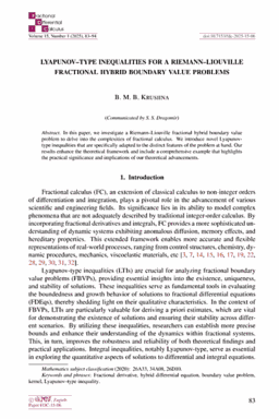 First article page