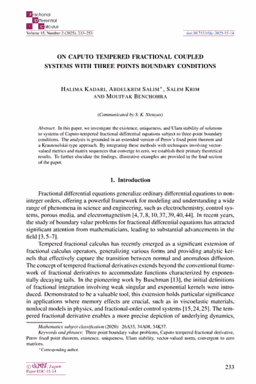 First article page