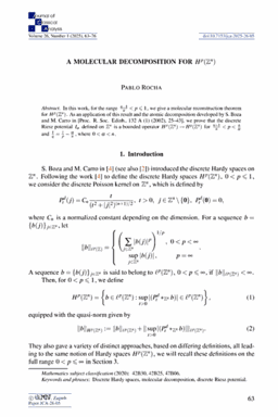 First article page