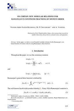 First article page