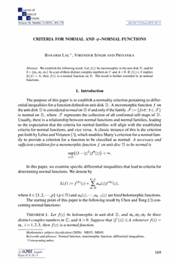 First article page
