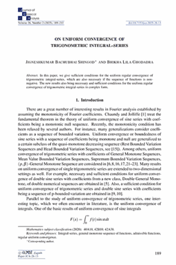 First article page