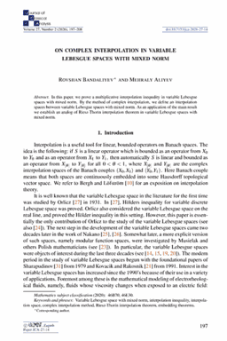 First article page