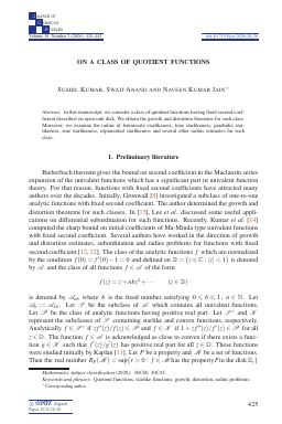 First article page