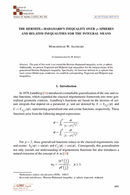 First article page