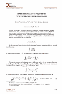 First article page