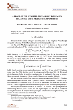 First article page