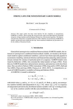 First article page