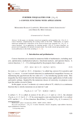 First article page