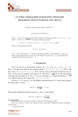 First article page