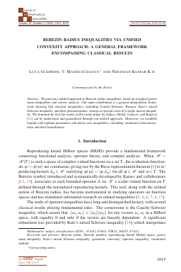 First article page