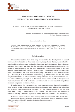First article page