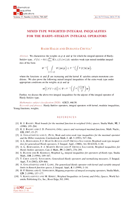 First abstract page