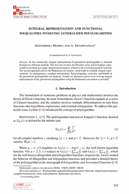 First article page